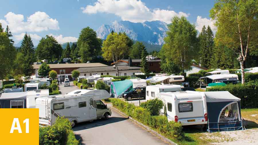 Alpen Caravanpark Tennsee Komforthauptplatz