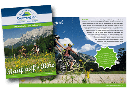 Broschuere Bikebroschuere Karwendel