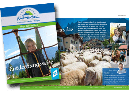 Broschuere Familiebroschuere Karwendel