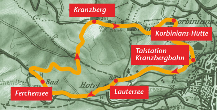 Karte kranzberggebiet