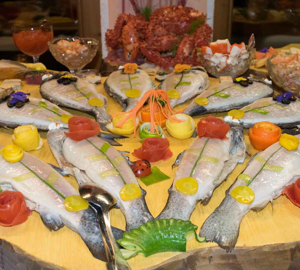 Silvesterbuffet-Forellen Silvesterbuffet Forellen