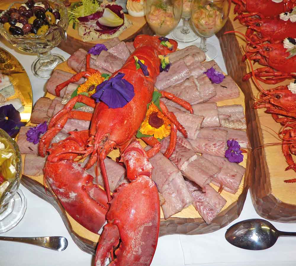 Silvesterbuffet-Hummer Silvesterbuffet Hummer