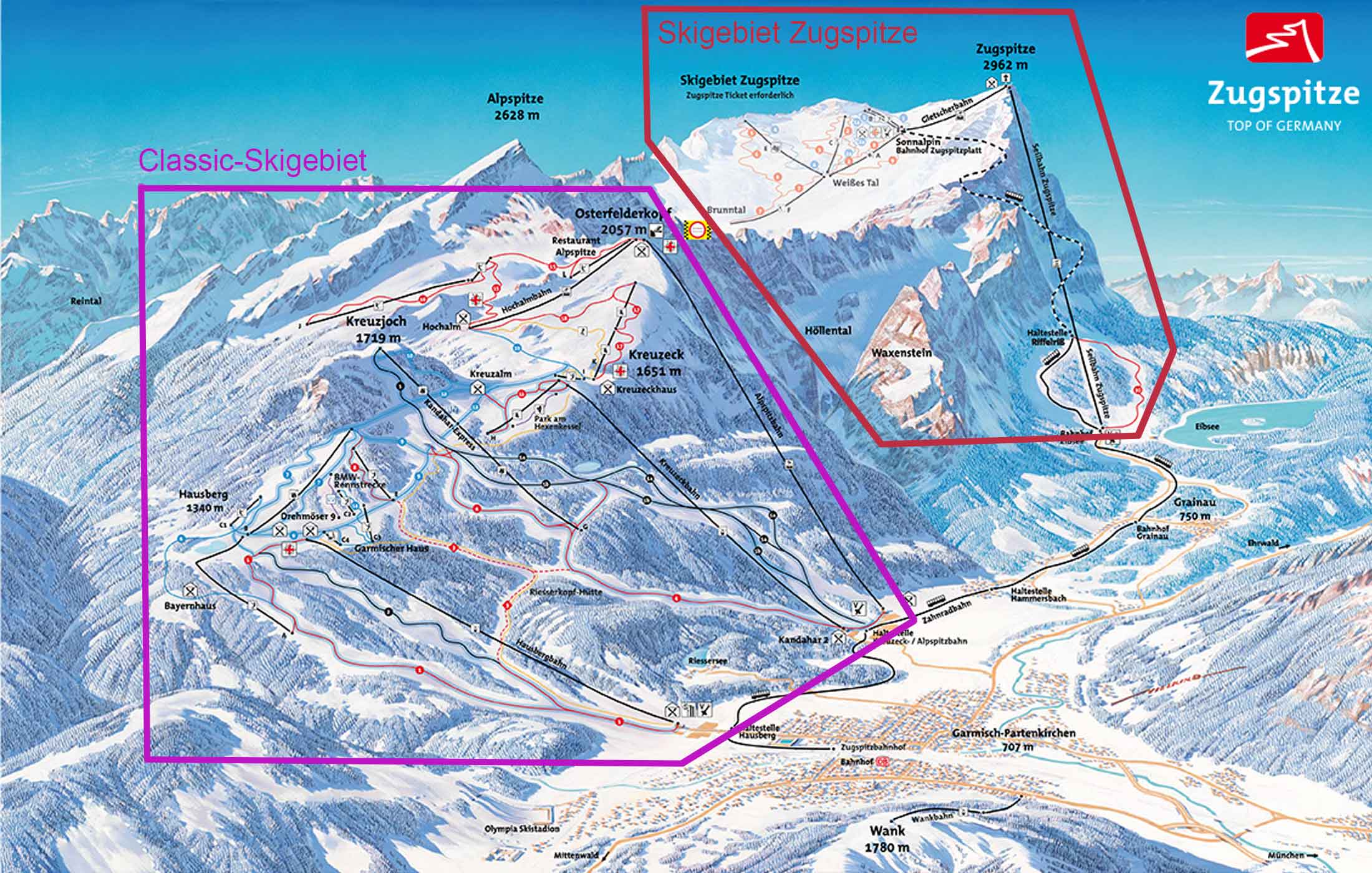 Skigebiete-GARMISCH-CLASSIC-Zugspitze